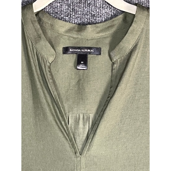 Lot of 2‎ Banana Republic Womens Medium Short Sleeve V Neck Tunic Top Blouse - Picture 11 of 16